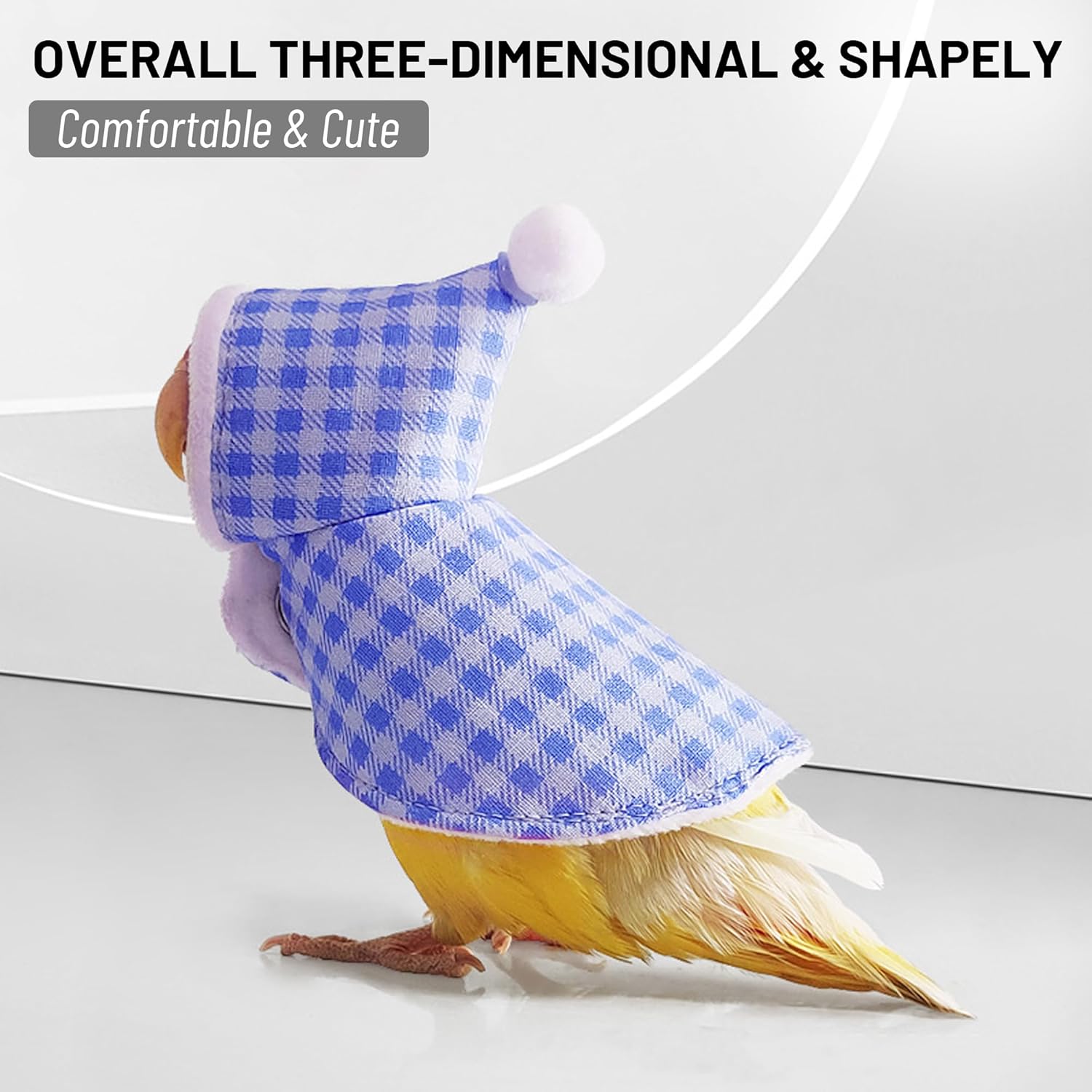 Cute Bird Costume, Parrot Cloak Cosplay Photo Prop, Bird Clothes for Budgerigar, African Greys Parakeet, Conure, Cockatiel, Mynah, Love Birds, Finches - Ảnh 3
