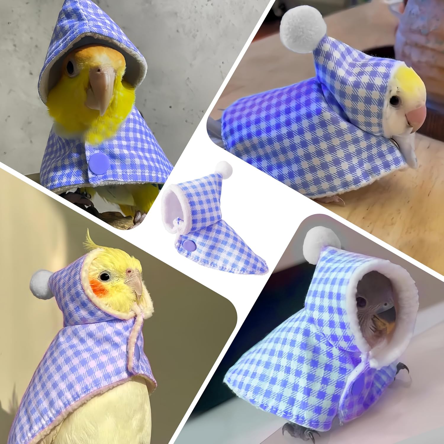 Cute Bird Costume, Parrot Cloak Cosplay Photo Prop, Bird Clothes for Budgerigar, African Greys Parakeet, Conure, Cockatiel, Mynah, Love Birds, Finches - Ảnh 4