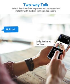 1080p Wireless Cameras & Monitor Video Doorbell Camera for Home Security, Pet dog Monitor, Cloud Storage, AI Human Detection, Night Vision, Two Way Audio, Indoor Outdoor...
