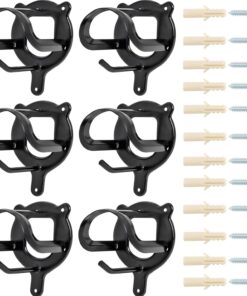 12 Counts Horse Bridle Rack, Bridle Bracket Bridle Hooks with Tubes and Screw, Horse Tack Storage Halter Hanger Metal Bridle Holder for Tack Room,Horse Blanket Rack,Bridle...