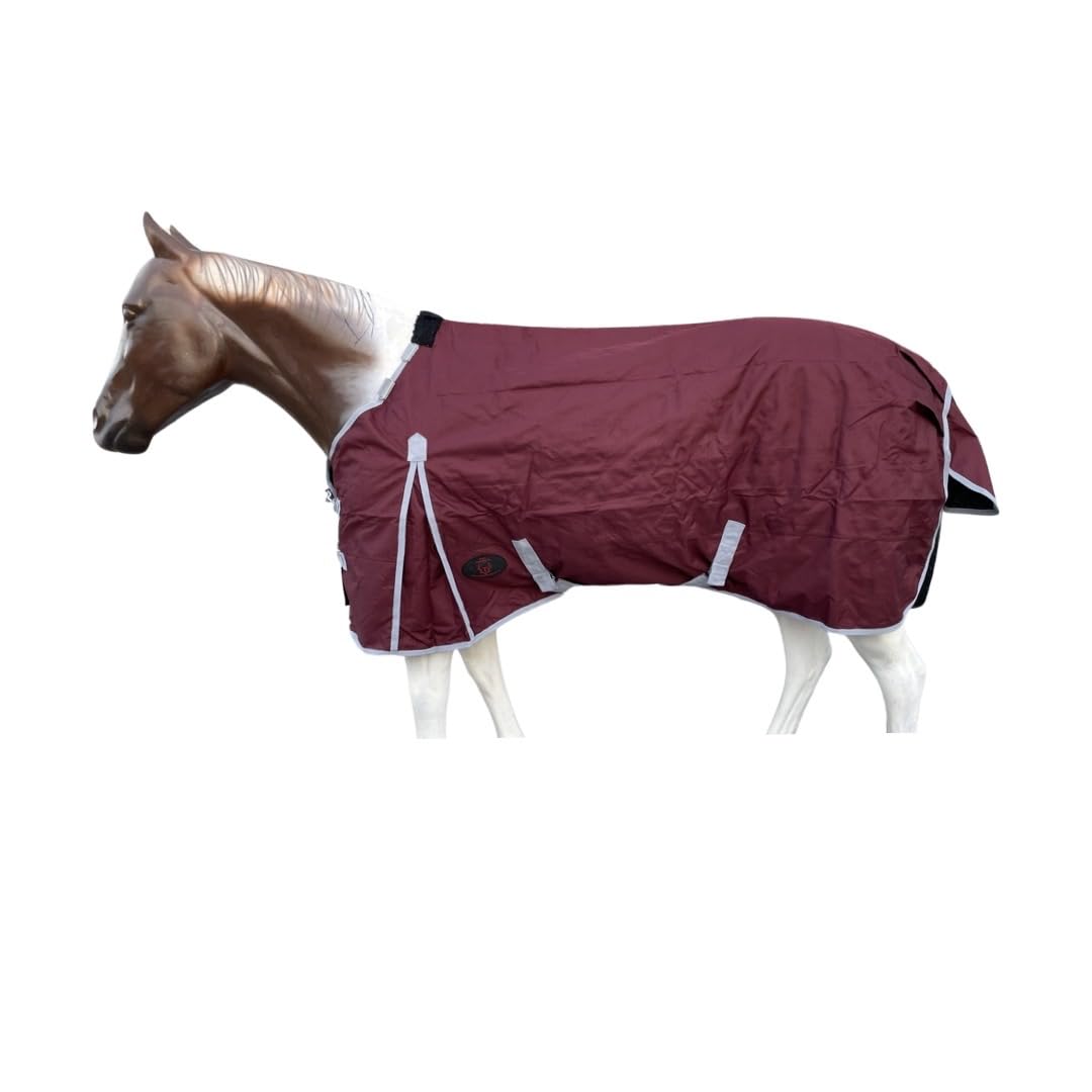 1200 Denier RAIN Sheet | RAINSHEET (Waterproof & Breathable) (Maroon with Grey Trim, 72)