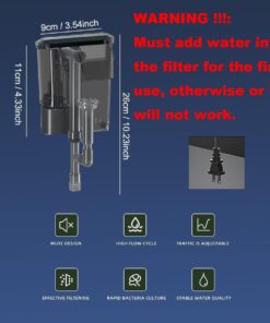 1.5 Gallon Fish Tank Starter Kits, Nano Glass Aquarium with Filter, Led Light for Aquascape DIY Small Betta Fish Tank