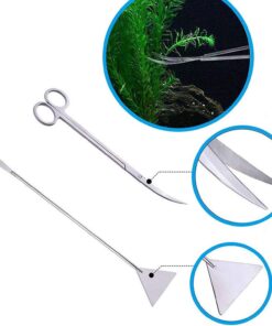 15in Aquascaping Tools, 4 in 1 Long Aquarium Tweezers Scissors Spatula, Stainless Steel Aquatic Plants Aquascaping Tools Set for Fish Starter Kits, Aquariums Tank and Terrarium