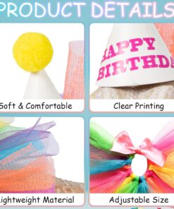 15Pcs Bearded Dragon Hats & Lizard Adjustable Tutu Skirt Bearded Dragon Birthday Party Outfits for Reptile Lizard Gecko Small Pet Animals