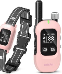 2-in-1 Dog Bark & Shock Collar – 4500FT Dog Training Collar with Remote, 3 Training Modes & LED Light, IPX8 Waterproof E Collars with Anti-Barking for Small Medium Large Dog...