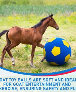 2 Pcs 40 Inch Horse Ball Covers Please Watch VCR for How to Inflation Mega Herding Play Covers for Horse Herding Ball (Vibrant Style)