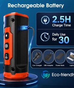 2026 New Dog Bark Deterrent Devices, 1-Touch Anti Barking Device for Dogs with 3 Sonic Heads, 50ft Range, Rechargeable & Safe Dog Training Tool with Flashlight, Helps Improve...