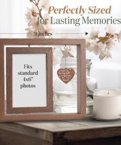 4×6 Pet Memorial Photo Frame – Keepsake Remembrance Sympathy Gift for Loss of Dog or Cat – No Longer By My Side But Forever In My Heart – Loving Memory Picture Frame for Pets