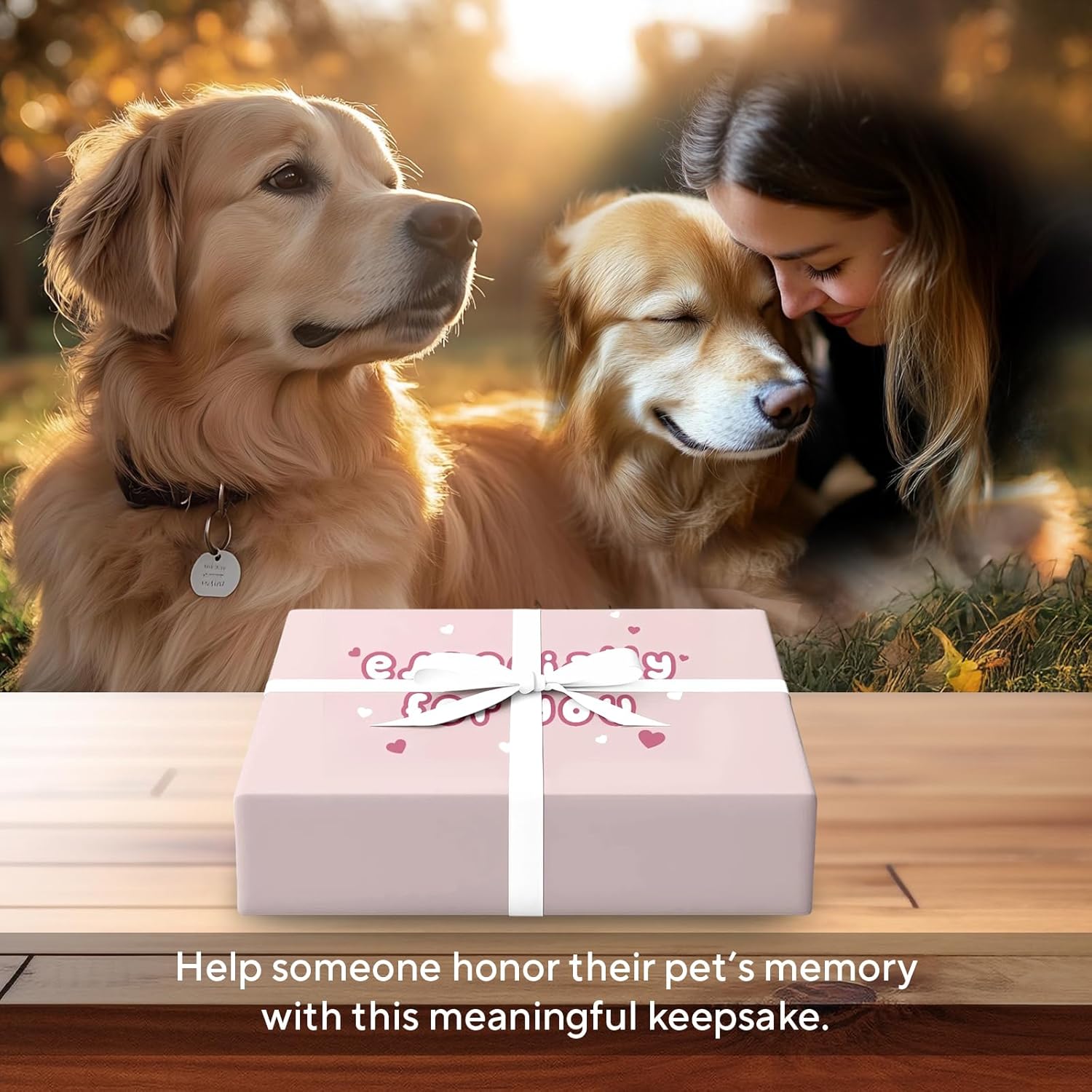 4×6 Pet Memorial Photo Frame – Keepsake Remembrance Sympathy Gift for Loss of Dog or Cat – No Longer By My Side But Forever In My Heart – Loving Memory Picture Frame for Pets
