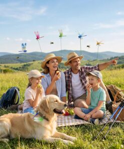 4 PCS Dragonfly Clips to Keep Bugs Away | Realistic Dragonfly Decoy for Bug Prevention | Fake Dragon Fly Mosquito Deterrent for Hat & Horse | Fly Scare Devices for Garden Stakes...