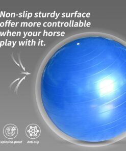 40 Inch Horse Play Balls, Herding Ball for Horses Goats-Mega Equine Ball Horse Soccer Balls for Play Training -Blue