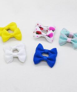 40PCS Dog Hair Bows with Clips 1.5Inch Girl Small Dog Apparel Accessories for Pet Puppy Cat Kitten Rabbit Hair Bows Clips