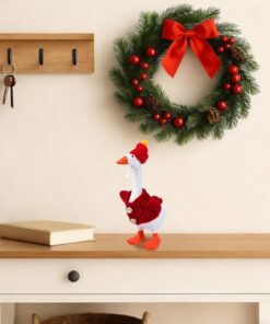 6 Set 7 Inch Desk Goose Outfits Winter Mini Goose Clothes Knitted Sweater with Knitting Hats Cute Holiday Desk Goose Accessories Christmas Decor Gifts for Desktop Geese, Desktop...