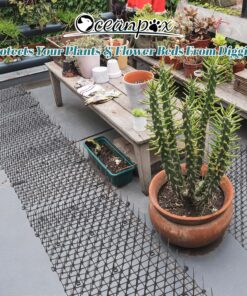 6.5ft Cat Scat Mat with Soft Spikes, Humane Indoor/Outdoor Cat Deterrent Mat for Garden, Countertops & Furniture, 78
