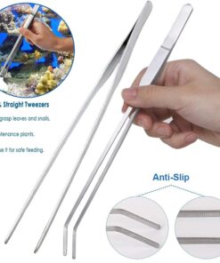 7 in 1 Aquarium Aquascaping Tools Kits,Stainless Steel Aquarium Plant Tools Tweezers Scissors Scrapers for Aquarium Tank Clean Fish Tank Aquascape Tools Sets