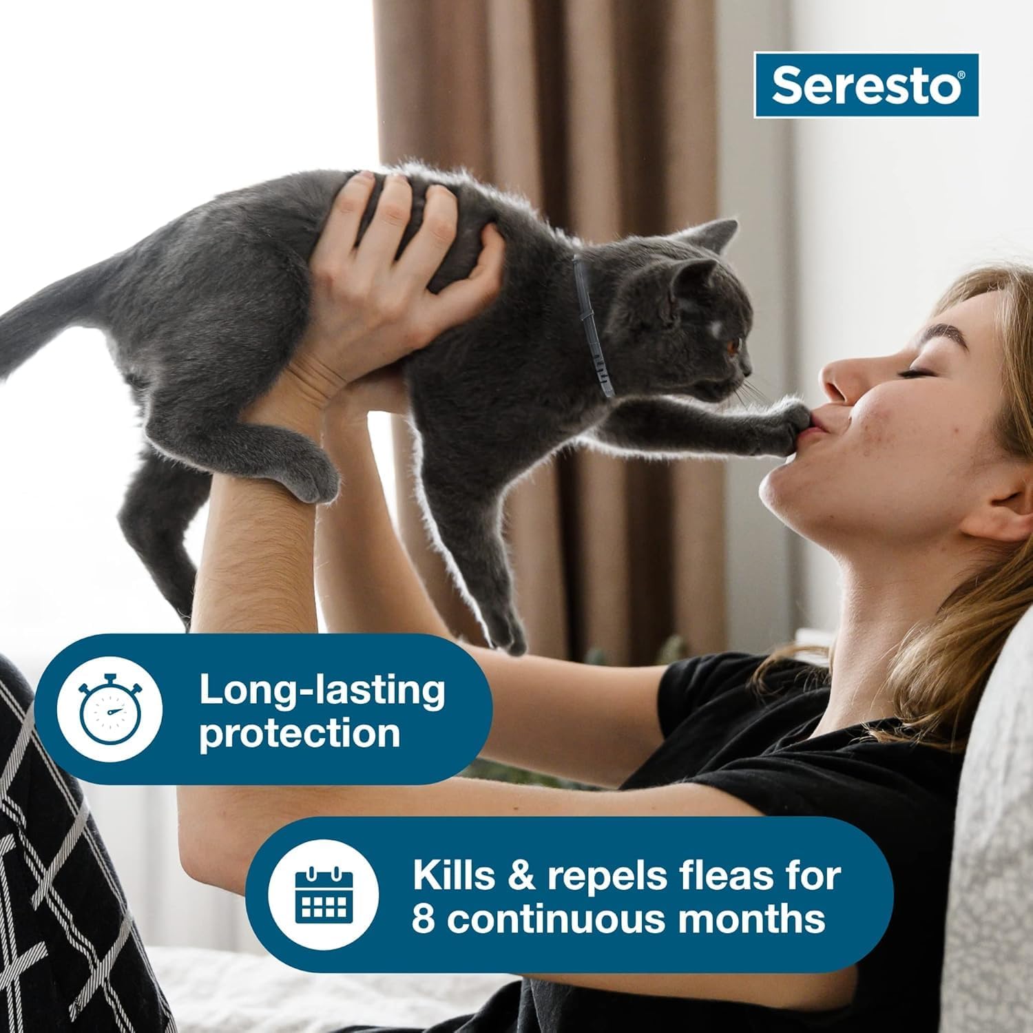 Seresto Cat Vet-Recommended Flea & Tick Treatment & Prevention Collar for Cats | 8 Months Protection - Ảnh 4