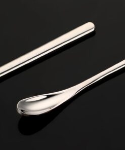 Abeillo 2Pcs Crested Gecko Feeding Spoon, Stainless Steels Reptile Spoon, 7.6 Inch Long Handle Crested Food Feeding Spoon for Gecko Lizard Gargoyle Bearded and Other Small Animals