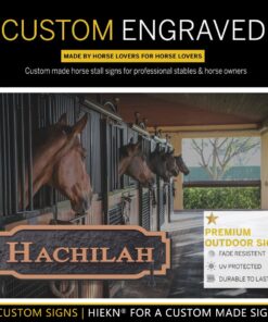 Acrylic Horse Stall Name Plate, 2.4