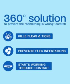 ADAMS Plus Flea & Tick Collar for Large Dogs, Flea Collar for 7-Month Prevention, Adjustable Collar Fits Large Dogs & Puppies, Kills Fleas & Ticks, 1 Count