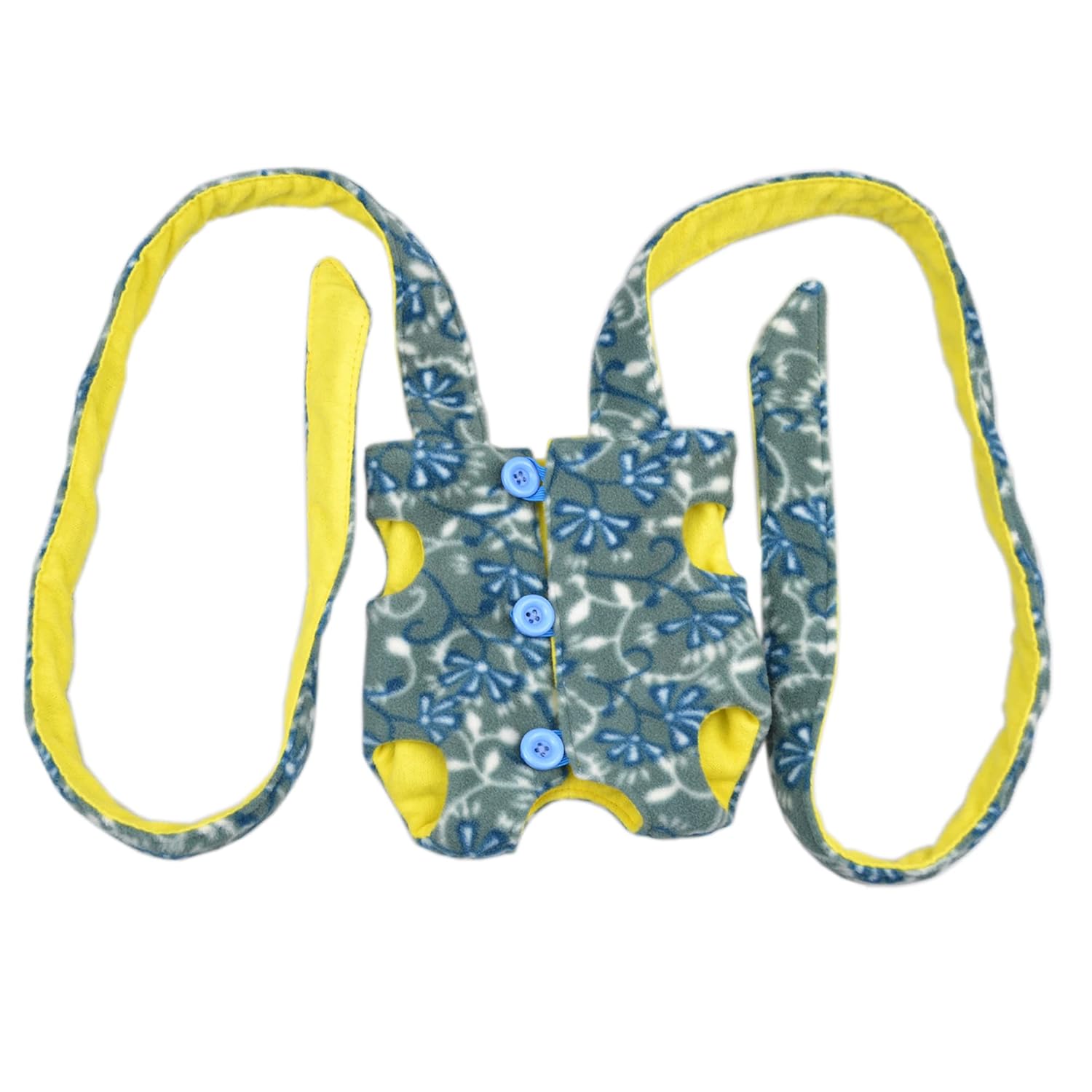 Adjustable Bearded Dragon Sling Chest Carrier Pouch for Reptile to Prevent Them Falling or Slipping from Your Body