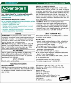 Advantage II Kitten Vet-Recommended Flea Treatment & Prevention | Cats 2-5 lbs. | 2-Month Supply