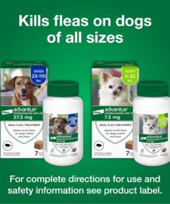 Advantus Dog Fast Acting Oral Flea Treatment Soft Chewable 4 - 22 lbs. | 7 ct.