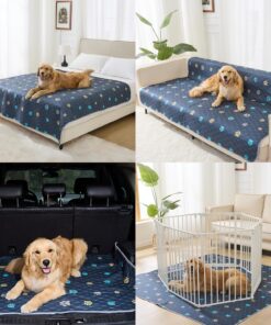 Aitmexcn Washable Puppy Dog Pee Pad, 2PCS 100% Waterproof Whelping Training Mat for Puppy/Senior Dog, Fast Drying Reusable Puppy Pads for Indoor, Outdoor and Car Travel- 18'' x...