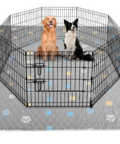 Aitmexcn Washable Puppy Dog Pee Pad, 2PCS 100% Waterproof Whelping Training Mat for Puppy/Senior Dog, Fast Drying Reusable Puppy Pads for Indoor, Outdoor and Car Travel- 18'' x...