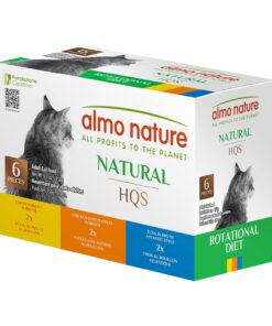 almo nature HQS Variety Pack -Grain Free, Additive Free, L.I.D. Formula, Highly Digestible - 5.29-oz Pack of 6