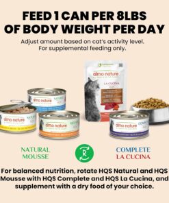 almo nature HQS Variety Pack -Grain Free, Additive Free, L.I.D. Formula, Highly Digestible - 5.29-oz Pack of 6