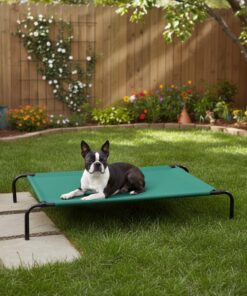 Amazon Basics Cooling Breathable Elevated Dog Bed with Metal Frame for Large Dogs, 51