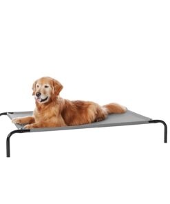 Amazon Basics Cooling Breathable Elevated Dog Bed with Metal Frame for Large Dogs, 51