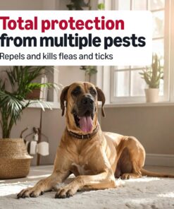 Amazon Basics Flea and Tick Topical Treatment and Prevention for Extra Large Dogs (89-132 lbs), Fast Acting and Long Lasting, 3 Count, Packaging May Vary