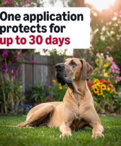 Amazon Basics Flea and Tick Topical Treatment and Prevention for Extra Large Dogs (89-132 lbs), Fast Acting and Long Lasting, 3 Count, Packaging May Vary