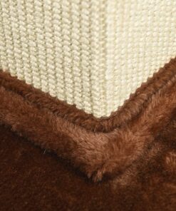 Amazon Basics Sturdy Cat Scratching Post for Indoor Cats & Kittens, Classic Single Post with Sisal Rope, Jute Fiber, Wood Base, Large (35.4