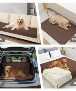 Ameritex Pet Bed Cover Dog Bed Blanket for Sofa and Furniture Waterproof New Pattern Design (30x70 Inch, Chocolate)