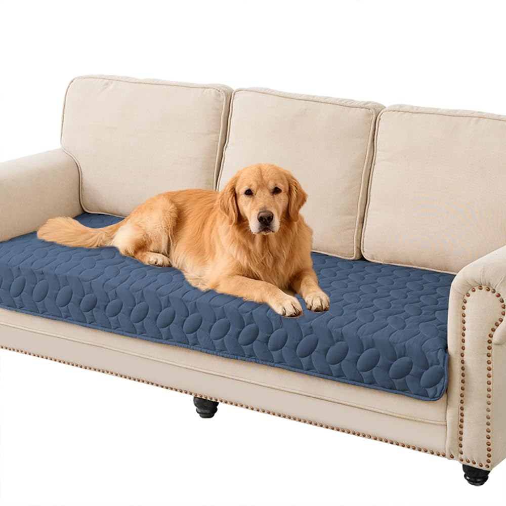 Ameritex Pet Bed Cover Dog Bed Blanket for Sofa and Furniture Waterproof New Pattern Design (30x70 Inch, Navyblue)