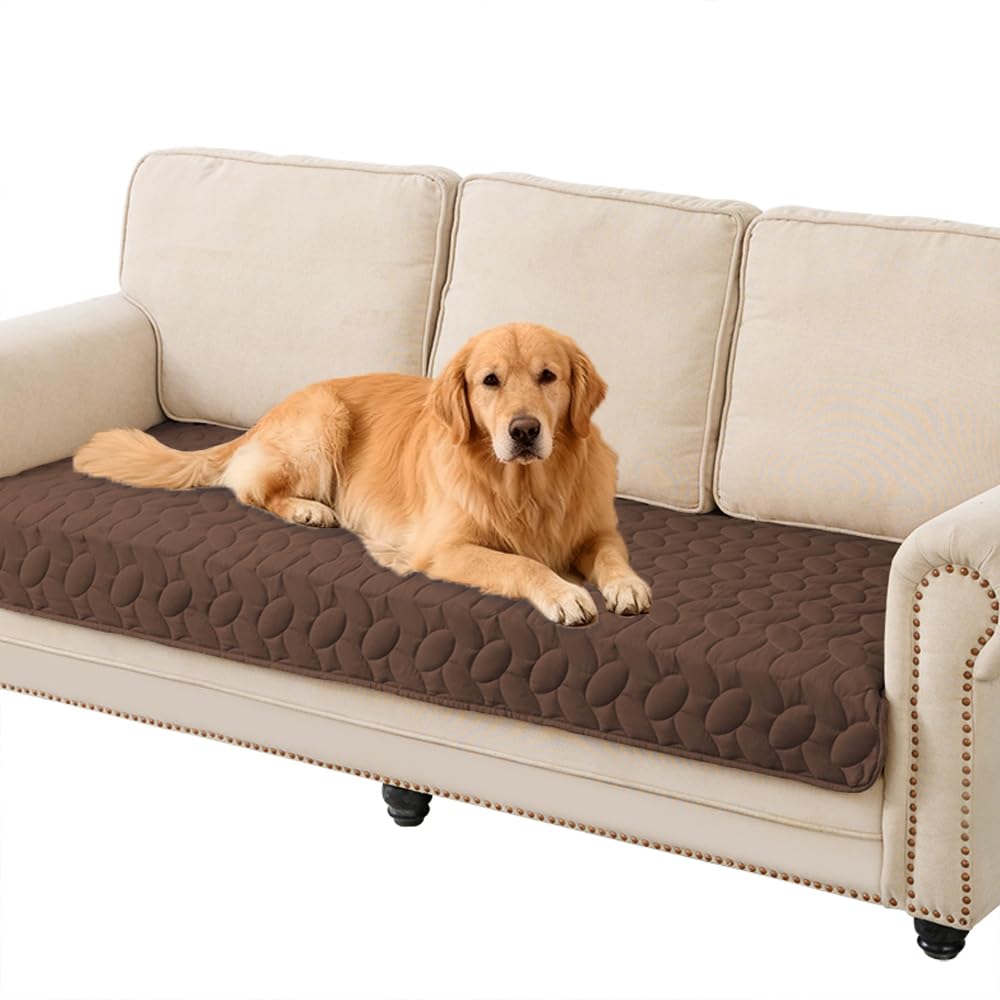 Ameritex Pet Bed Cover Dog Bed Blanket for Sofa and Furniture Waterproof New Pattern Design (30x70 Inch, Chocolate)