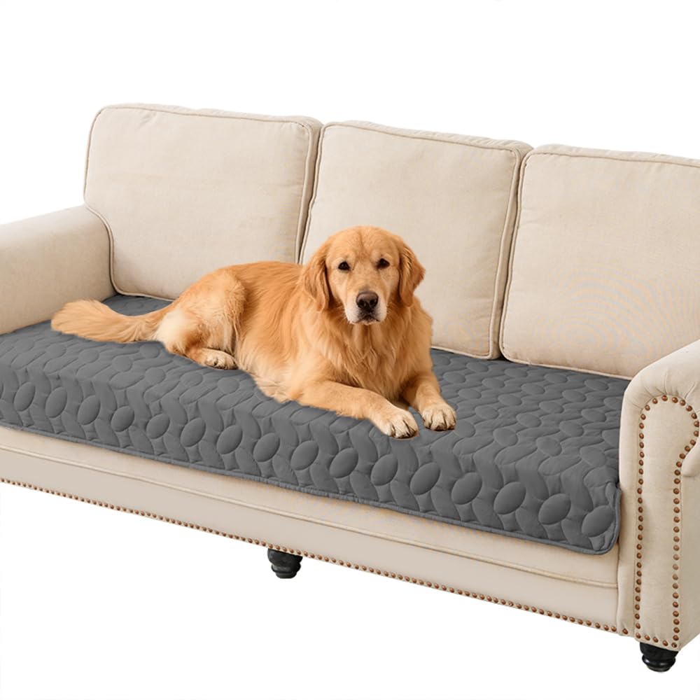 Ameritex Pet Bed Cover Dog Bed Blanket for Sofa and Furniture Waterproof New Pattern Design (30x70 Inch, Dark Grey)