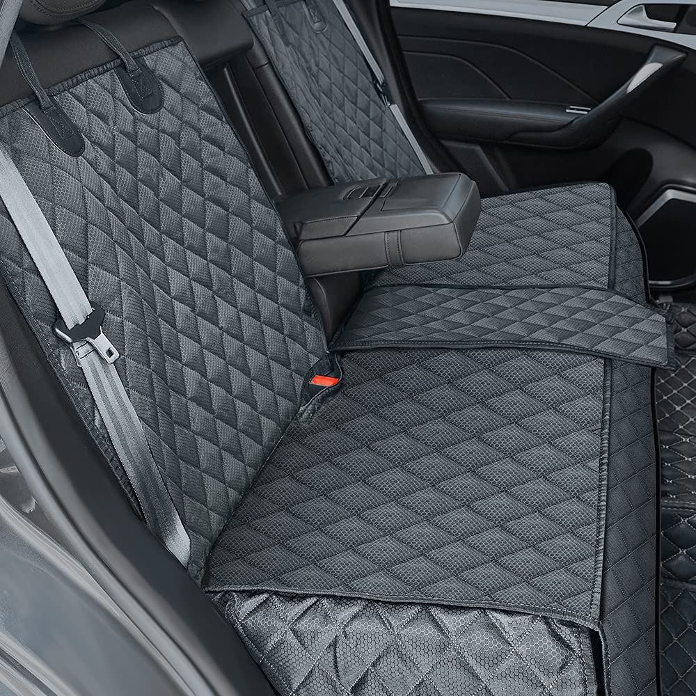 ANOSOSPECIAL Dog Car Seat Cover for Back Seat Cover for Kids,Non Stick Fur Rear Seat Protector for Pet,Nonslip Waterproof Universal Fit Interior Backseat Covers for Auto Van SUV...