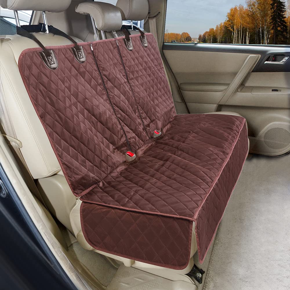 ANOSOSPECIAL Dog Car Seat Cover for Back Seat Cover for Kids,Non Stick Fur Rear Seat Protector for Pet,Nonslip Waterproof Universal Fit Interior Backseat Covers for Auto Van SUV...