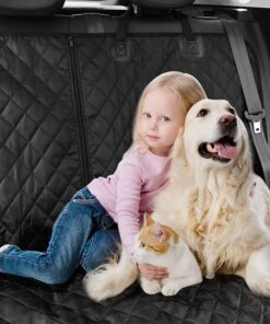 ANOSOSPECIAL Dog Car Seat Cover for Back Seat Cover,Non Stick Fur Rear Seat Protector for Pet,Nonslip Waterproof Durable Universal Fit Interior Backseat Covers for Auto Van SUV