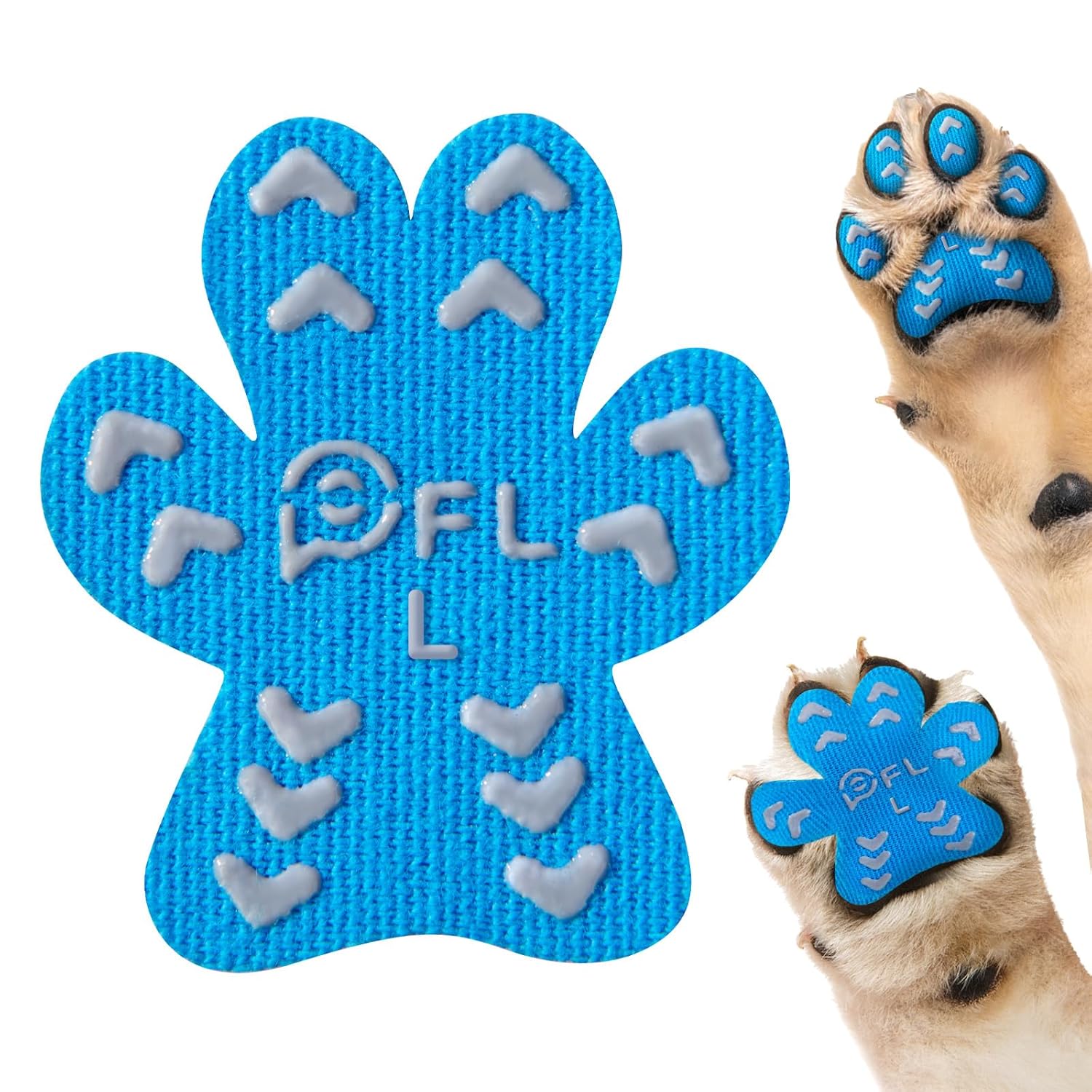 Anti Slip Dog Paw Protector Pads for Senior Dogs, Paw Pads for Dogs Traction, Disposable Self Adhesive Paw Grips for Old Dog on Slippery Hardwood Floor, Black 12 Sets (48pcs)...