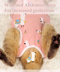 ANWA Cat Recovery Suit, Breathable Cat Onesie After Surgery, Kitten Surgery Recovery Suit, Female Abdominal Wounds