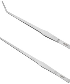Aquarium Tweezers Extra Long 15 inches Feed Tong clamps - FEITA Straight and Curved Stainless Steel 38cm Tweezers Set for Fish Tank Plants Aquascape Tools & Reptile Feeding...