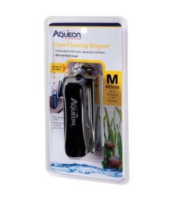 Aqueon Aquarium Algae Scraper, Fish Tank Cleaning Magnets for Glass/Acrylic, Small, Black