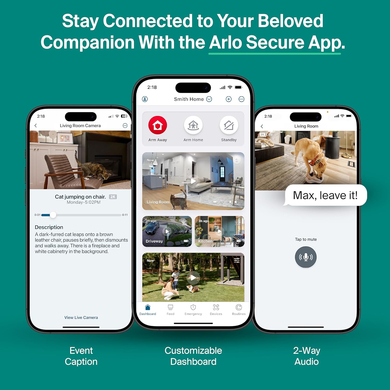 Arlo Essential Indoor Pan Tilt Security Camera 2K (2025 Release) - Wired Plug-in Power, Person Recognition, Animal Detection, Animated Preview, 1-Month Secure Plan, Auto Motion...