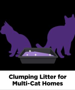 ARM & HAMMER Clump & Seal SLIDE Platinum Multi-Cat Clumping Cat Litter, Easy Clean Technology with No Scrubbing, 14-Day Odor Control, 37 lbs
