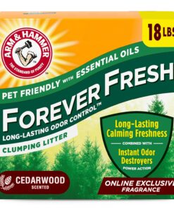 Arm & Hammer Forever Fresh Clumping Cat Litter Lavender, MultiCat Cat Litter Odor Control 18lb With 20% More Lavender Freshness, With Essential Oils
