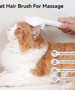 Aumuca Cat Brush for Shedding, Cat Brushes for Indoor Cats, Cat Brush for Long or Short Haired Cats, Cat Grooming Brush Cat Comb for Kitten Rabbit Massage Removes Loose Fur